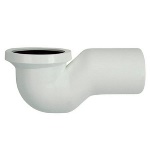 DIANHIDRO - CURVA SOTTOVASO IN PLASTICA RIGIDA BIANCA