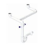 DIANHIDRO - SIFONE AUTOPULENTE A 2 VIE E 2 ATTACCHI LAVASTOVIGLIE