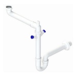 DIANHIDRO - SIFONE AUTOPULENTE A 1 VIA SALVASPAZIO CON 2 ATTACCHI LAVASTOVIGLIE