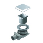 DIANHIDRO - CANALINA SCARICO DOCCIA QUADRATA STANDARD