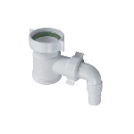 BONOM - ATTACCO LAVATRICE SOTTOPILETTA CON DEFLETTORE ANTIRIFLUSSO