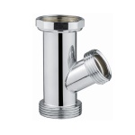 DEBOR - CANOTTO MF C/ATTACCO LAVATRICE + CURVA CROMO