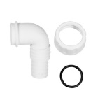 GOPLA - PIPETTA CURVA PER SCARICO LAVATRICE LAVASTOVIGLIE PP