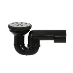 GHIDI - PILETTA DOCCIA GRIGLIA PIANA CON SIFONE SNODATO PEHD