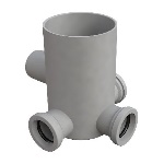 BONOM - POZZETTO A PAVIMENTO CON BICCHIERE 4 VIE MODELLO ALTO