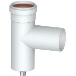 STABI - RACCORDO  A TEE 90Â° CON TAPPO CONVOGLIATORE CONDENSA