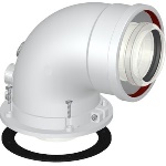 STABI - CURVA DI PARTENZA COASSIALE M/F DN 60/100 CP4