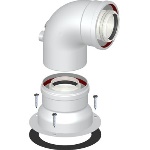 STABI - CURVA DI PARTENZA COASSIALE M/F DN 60/100 CP7