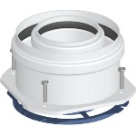 STABI - PARTENZA VERTICALE COASSIALE M/F DN 60/100 PV4