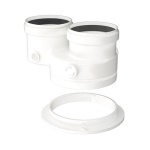 BOSCH CLIMA - ADATTATORE SDOPPIATORE 80/125 80-80 IN PP