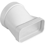 FIRST - GIUNTO ORIZZONTALE PER PASSAGGIO DA TUBO TONDO A RETTANGOLARE