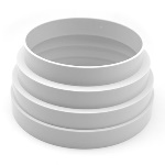 FIRST - CONO DI RIDUZIONE MF IN ABS 100-125MM PER ATTACCO GIUNTO