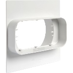 FIRST - PLACCA PER PASSAGGIO A MURO DA TUBO TONDO A RETTANGOLARE