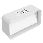 FIRST - GIUNTO PER TUBI RETTANGOLARI IN ABS CON VALVOLA