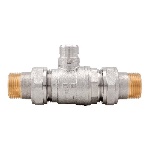 ITAP - VALVOLA DI ZONA A SFERA A 2 VIE  CON DOPPIO BOCCHETTONE