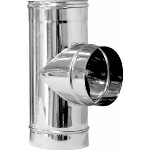 DIANKAMIN - TEE IN ACCIAIO A 90Â° PER CANNE FUMARIE