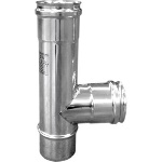 DIANKAMIN - TEE ACCIAIO 90Â° PER CANNE FUMARIE FFM