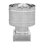 DK 412-484-350 FUMAIOLO 4 VENTI BASE QUADRA ACCIAIO INOX