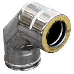 DIANKAMIN - CURVA IN ACCIAIO INOX 316L A 90Â° DOPPIA PARETE