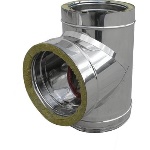 DK 412-C764-200250 TEE IN ACCIAIO INOX 316L A 90° DOPPIA PARETE
