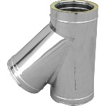 DK - BRAGA IN ACCIAIO 316L A 45Â° DOPPIA PARETE