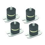 DC - 4 PZ ANTIVIBRANTI A PAVIMENTO CON PIASTRA