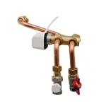 Eden - KIT VALVOLA 3 VIE CON BYPASS  SERVOCOMANDO VALVOLA A SFERA DETENT WIND