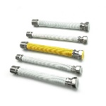 senza 422-771-2242 KIT 5 PZ FLESSIBILI INOX ESTENSIBILI RIVESTITI PER CALDAIE A GAS