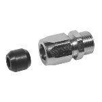 DIANKAMIN - ADATTATORE PORTAGOMMA PER FLESSIBILE GAS FF INOX ESTENSIBILE