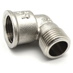 DIANKAMIN - GOMITO MF - 1/2 SEDE PIANA PER TUBI GAS