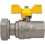 FIV - VALVOLA A SFERA GAS CON FARFALLA FUTURGAS FEMMINA-DADO GIREVOLE