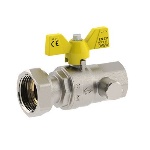 FIV - VALVOLA A SFERA PER GAS ATT. FEMMINA -DADO GIREVOLE