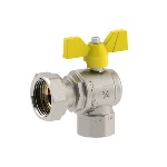 FIV - VALVOLA A SFERA PER GAS A SQUADRA FEMMINA-DADO GIREVOLE