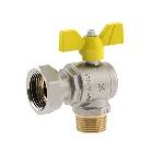 FIV - VALVOLA A SFERA PER GAS A SQUADRA MASCHIO DADO GIREVOLE