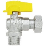 FIV - RUBINETTO A SFERA SQUADRA CON LEVETTA MASCHIO - DADO GIREVOLE FEMMINA