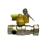ENOLG - VALVOLA A SFERA GAS F/GIRELLO CON SERRATURA
