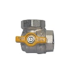 EFFEB - VALVOLA A SFERA AD ANGOLO FF C/FARFALLA PER GAS