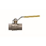 RB 424-R6273-08 VALVOLA A SFERA PER GAS A PASSAGGIO TOTALE FIL. FF CON LEVA ACCIAIO