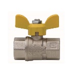 RB - VALVOLA A SFERA PER GAS A PASSAGGIO TOTALE FIL FF CON FARFALLA