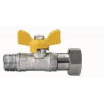 RB - VALVOLA A SFERA PER GAS FILETTATURA MASCHIO CON GIRELLO