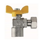 RB - VALVOLA A SFERA PER GAS A SQUADRA FIL. FEMMINA CON GIRELLO