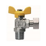 RB 424-R9089-05 VALVOLA A SFERA PER GAS A SQUADRA FIL MASCHIO CON GIRELLO