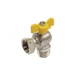 TIEMM - VALVOLA A SFERA A SQUADRA MASCHIO PER GAS CON GIRELLO