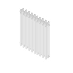 CORDI RADIATORE TUBOLARE ARDESIA 3 COLONNE H656 8 Elementi Nero