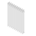 CORDI RADIATORE TUBOLARE ARDESIA 3 COLONNE H756 16 Elementi