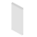 CORDI RADIATORE TUBOLARE ARDESIA 3 COLONNE H856 22 Elementi Bianco