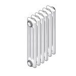 ZEHND - RADIATORE TUBOLARE IN ACCIAIO 3 COLONNE ZEHNDER CHARLESTON MOD. 3087