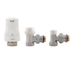 ITAP - KIT VALVOLE TERMOSTATICHE AD ANGOLO FEMMINA