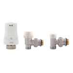 ITAP - KIT VALVOLE TERMOSTATICHE AD ANGOLO MASCHIO