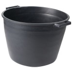 FF - CASSA MACERIE TONDA IN PP NERO LT.40